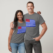 Fort-Textilienhändler-wellenartig bewegende Flagge T-Shirt (Unisex)