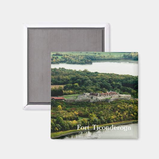Fort Ticonabweicha Autumn Upstate New York Custom Magnet (Vorderseite/Rückseite)