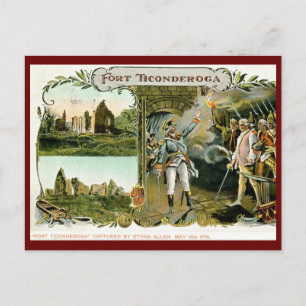 Fort Ticonabweicha, Ethan Allen NY 1907 Vintag Postkarte