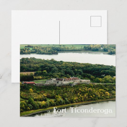 Fort Ticonabweicha Herbstsee Champlain Personalize Postkarte (Vorne/Hinten)