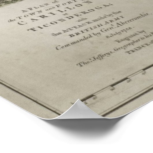 Fort Ticontempora Poster (Ecke)