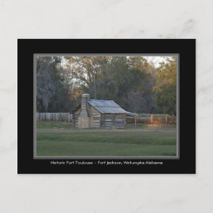Fort Toulouse - Fort Jackson Wetumpka Alabama Card Postkarte