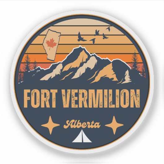 Fort Vermilion, Alberta Aufkleber (Vorderseite)