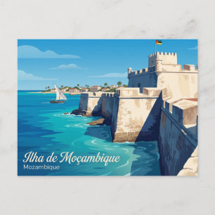 Fort von San Sebastian Mosambik Postkarte