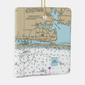 Fort Walton Beach Chart Keramikornament (Rechts)