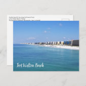 Fort Walton Beach Coastline Postcard Postkarte (Vorne/Hinten)