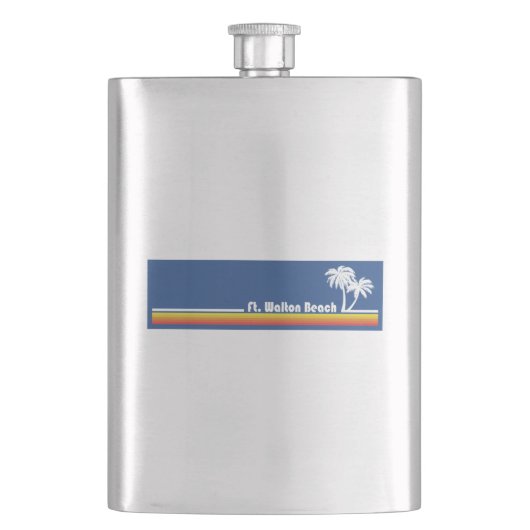 Fort Walton Beach Florida Flachmann (Vorderseite)