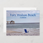 Fort Walton Beach Florida mit Pier Postkarte (Vorne/Hinten)