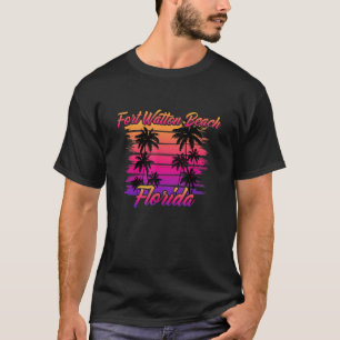 Fort Walton Beach Florida Retro 80er 90er Palmen T-Shirt