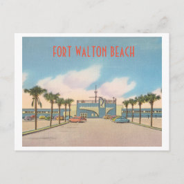 Fort Walton Beach Florida Vintag Postkarte