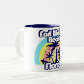 Fort Walton Beach Florida Zweifarbige Tasse (Vorderseite Links)
