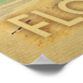 Fort Walton Beach Poster Palm Tree Vintag (Ecke)