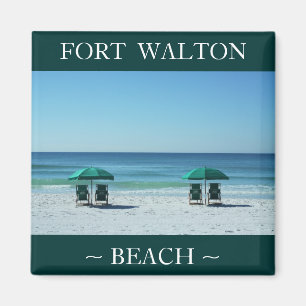 Fort Walton Beach sitzt Ferienmagnetandenken vor Magnet