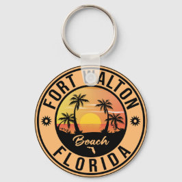 Fort Walton Florida Souvenir Beach Vintage Reisen Schlüsselanhänger