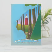 Fort Washington Park Maryland Map (Stehend Vorderseite)