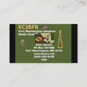 Fort-Washingtonamateurradioverein-Visitenkarten Visitenkarte (Vorderseite)