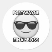 Fort Wayne Final Boss Sticker (Vorderseite)