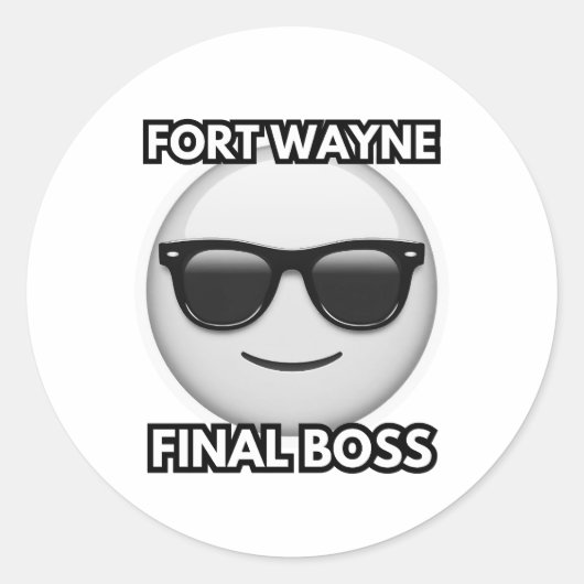 Fort Wayne Final Boss Sticker (Vorderseite)