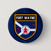 Fort Wayne Flag Button (Vorderseite)