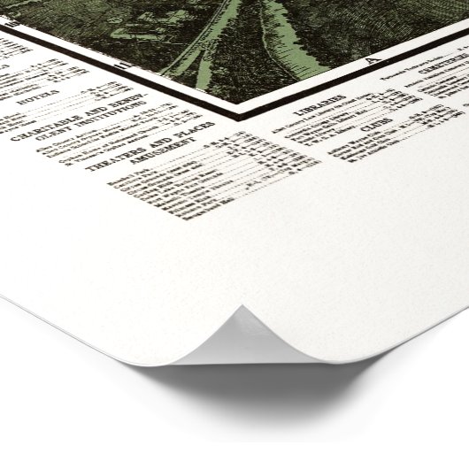 Fort Wayne, IN Panorama Karte - 1907 Poster (Ecke)