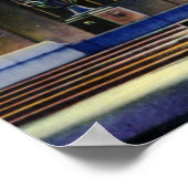 Fort Wayne Indiana Abe Lincoln Statue Poster (Ecke)