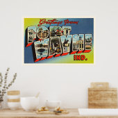 Fort Wayne Indiana Alte Jahrgänge Reisen Souvenir Poster (Küche)