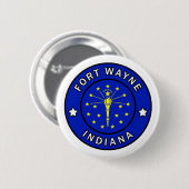 Fort Wayne Indiana Button (Vorne & Hinten)