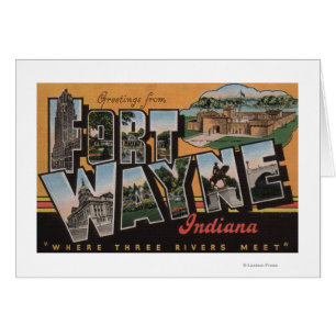 Fort Wayne, Indiana - große Buchstabe-Szenen