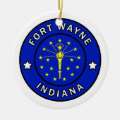 Fort Wayne Indiana Keramik Ornament (Vorne)