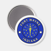 Fort Wayne Indiana Magnet (Vorderseite/Rückseite)