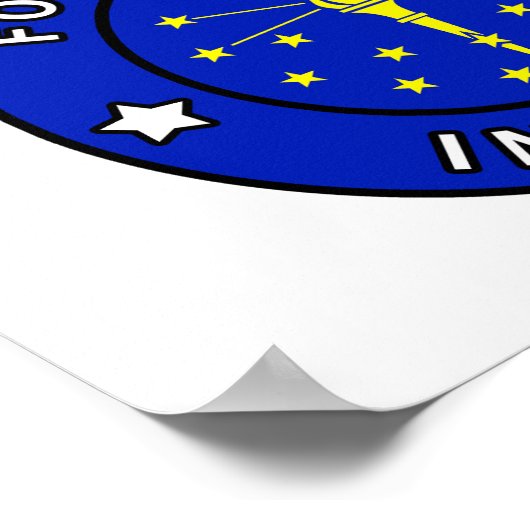 Fort Wayne Indiana Poster (Ecke)