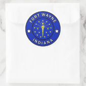 Fort Wayne Indiana Runder Aufkleber (Tasche)