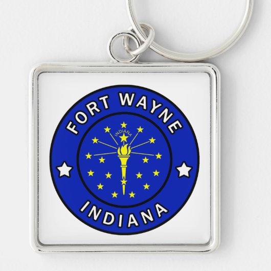 Fort Wayne Indiana Schlüsselanhänger (Vorne)