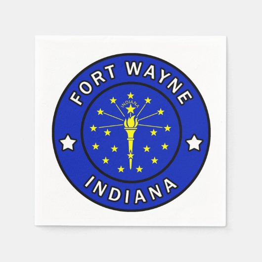 Fort Wayne Indiana Serviette (Vorderseite)