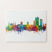 Fort Wayne Indiana Skyline Puzzle (Horizontal)