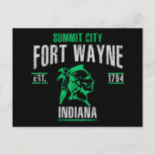 Fort Wayne Postkarte (Vorderseite)