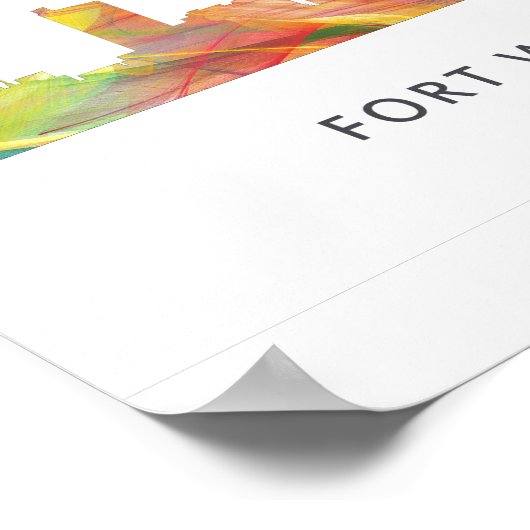 FORT WAYNE SKYLINE WB1 - POSTER (Ecke)