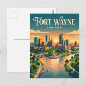 Fort Wayne USA Postkarte (Vorne/Hinten)