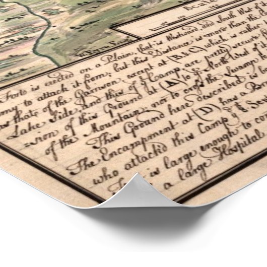 Fort William Henry. Poster (Ecke)