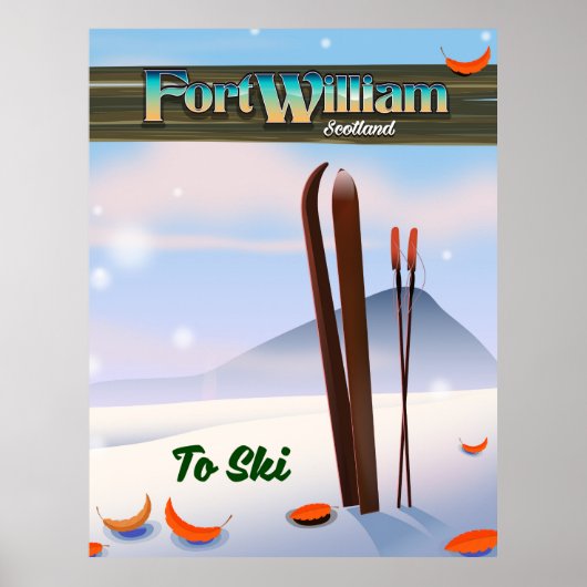 Fort William Scotland Ski. Poster (Vorne)