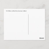Fort William und Ben Nevis, Inverness, Schottland Postkarte (Rückseite)