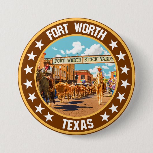 Fort Worth Button (Vorderseite)