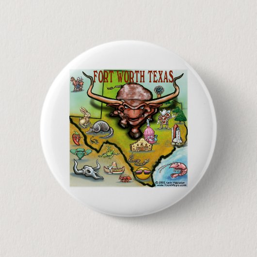 Fort Worth Button (Vorderseite)
