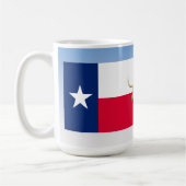Fort Worth Cattle, Texas Flag, Tasse (Links)