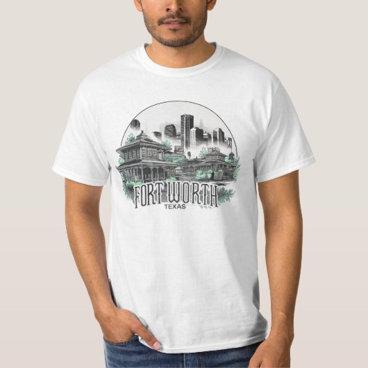 Fort Worth City Texas USA T-Shirt (Vorderseite)
