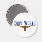 Fort Worth Flag Magnet (Vorderseite/Rückseite)