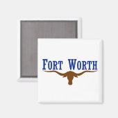 Fort Worth Flag Magnet (Vorderseite/Rückseite)