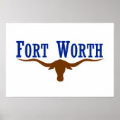 Fort Worth Flag Poster (Vorne)