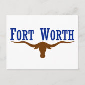 Fort Worth Flag Postkarte (Vorderseite)
