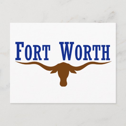 Fort Worth Flag Postkarte (Vorderseite)